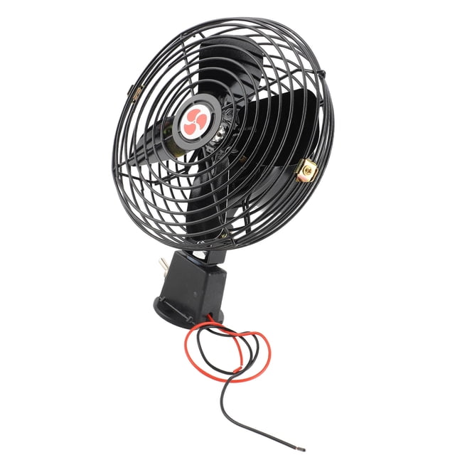 12V RV Quiet Cooling Fan 2 Speed Switch Heavy Duty Metal Car Fan for Truck RV Car Boat Bus