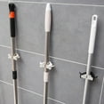 thumbnail image 2 of MOKKHNB 2Pcs Wall Mounted Mop Clip Non Perforated Adhesive Easy Installation Abs Grey, 2 of 8
