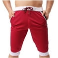 thumbnail image 2 of Wancir Men’s Summer Casual Workout Gym Joggers Capri Pants Lounge Sweat Shorts, 2 of 3