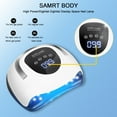 thumbnail image 3 of UV LED Nail Lamp   180W Nail Curing Lamps for Home & Salon  Led Nail Dryer with Automatic Sensor/4 Timer Setting  Professional Nail Art Tools for Gel Polish, 3 of 10