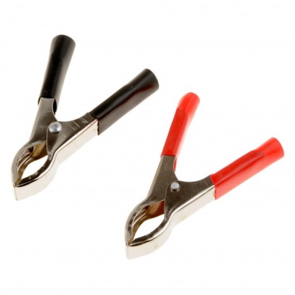 KarParts360 Electrical Clamp | Metal | Clamp Attachment Method | Black, Red
