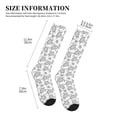 thumbnail image 2 of Lsque Sea Turtle Pattern Sport Compression Socks for Men & Women 15-20 mmHg Knee High Nurse Pregnant Running Medical and Travel Athletic, 2 of 6
