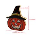 thumbnail image 3 of Linterna De Madera De Halloween Con Pilas Luminosa Decoración De Halloween Adorno De Festival De Fantasmas Multipropósito Para Interior Al Aire Libre Festival Party Club seitruly HA027939-03, 3 of 7