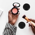 thumbnail image 4 of 8Pcs Empty Blush Palette Eyeshadow Replacement Box Plastic Black for Women Daily Use, 4 of 6