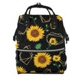 thumbnail image 1 of Fotbe Sunflowers3 Mochila Maternidad - Lona de Sarga Impermeable, Mochila de Pañales de Gran Capacidad con Múltiples Bolsillos y Correas Ajustables, 1 of 6