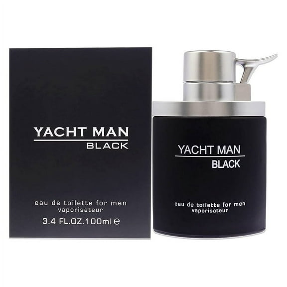 YACHT MAN BLACK by Myrurgia 3.4 oz EDT Spray for Men - Captivating Blend for Daily Wear