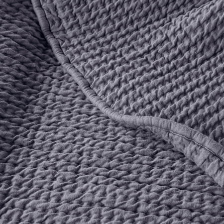 ALLSWELL DOUBLE KNIT BLANKET, SHARK GRAY, FULL/QUEEN SIZE
