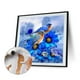 thumbnail image 3 of Cuadros Decorativos Kit de pintura al óleo de flores y pájaros azules por números pintura acrílica DIY sin marco Wdftyju embutido en tela, 3 of 9