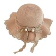 thumbnail image 1 of 56-58 cm circunferencia del sombrero sombrero de paja para mujer salida de verano protector solar sombrero para el sol playa sombrero para el sol, 1 of 5
