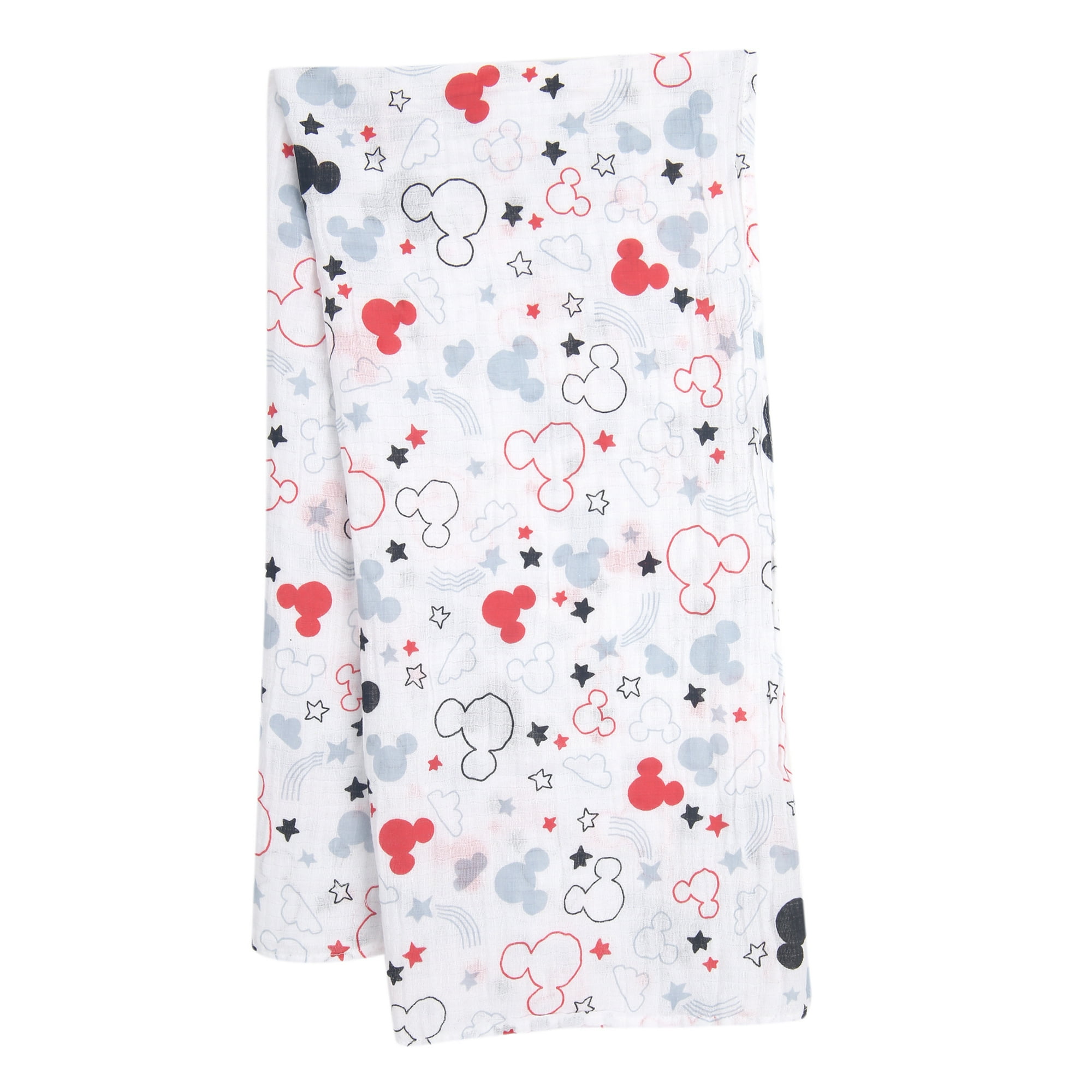 Lambs Ivy Disney Baby Mickey Mouse Muslin Swaddle Blanket Plush Gift Set Walmart