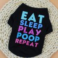 thumbnail image 4 of Methold Camiseta para mascotas Chaleco de animal pequeño Impresión de letras Traje de mascota transpirable Ropa para mascotas SG Methold PT000353-04, 4 of 6