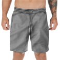 thumbnail image 3 of DDAPJ pyju Birthday Gifts! Men's Drawstring Running Shorts Breathable Mesh Workout Shorts Gym Training Athletic Short Pants with Towel Loop Gray XL, 3 of 7