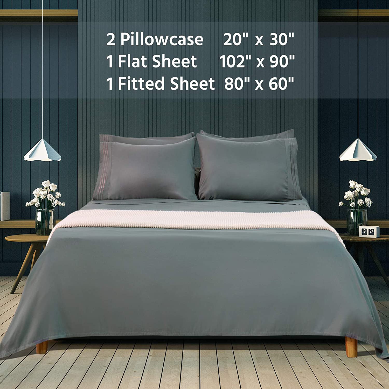 Queen Size - Platinum Level Sheets - 1800 Collection - 100% Cotton Sat –  Deluxe Hotel