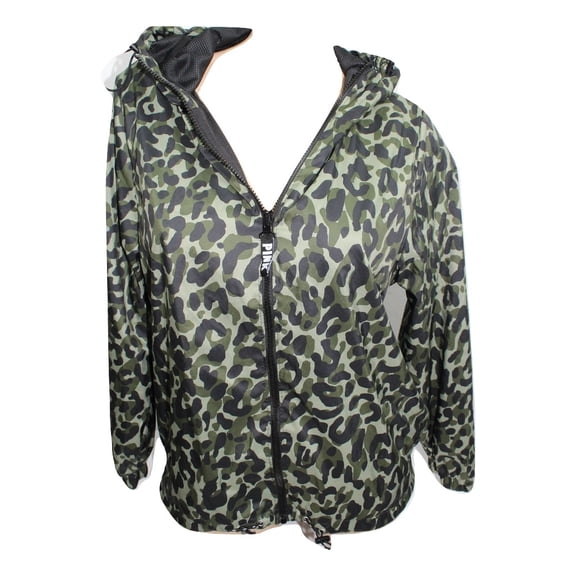 Victoria's Secret Pink Anorak Windbreaker Jacket Color Camo Size X-Small/Small NWT