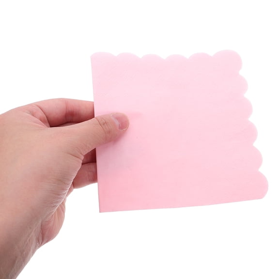 BESTYASH 100Pcs Pink Paper Napkins Disposable Decorative Cocktail Napkins for Formal Dinner Parties