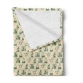 thumbnail image 2 of Lab Soft Flannel Fleece Throw Blanket, Pharmaceutical Forensics Drug Analysis Research Theme with Green, Cozy Plush for Indoor and Outdoor Use, 50" x 60", Hunter Green and Beige, by Ambesonne, 2 of 5