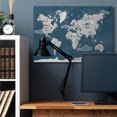 thumbnail image 3 of Stupell Industries Traditional World Map Nautical Cloud Details Canvas Art, 48 x 36, by Becky Thorns, 3 of 7