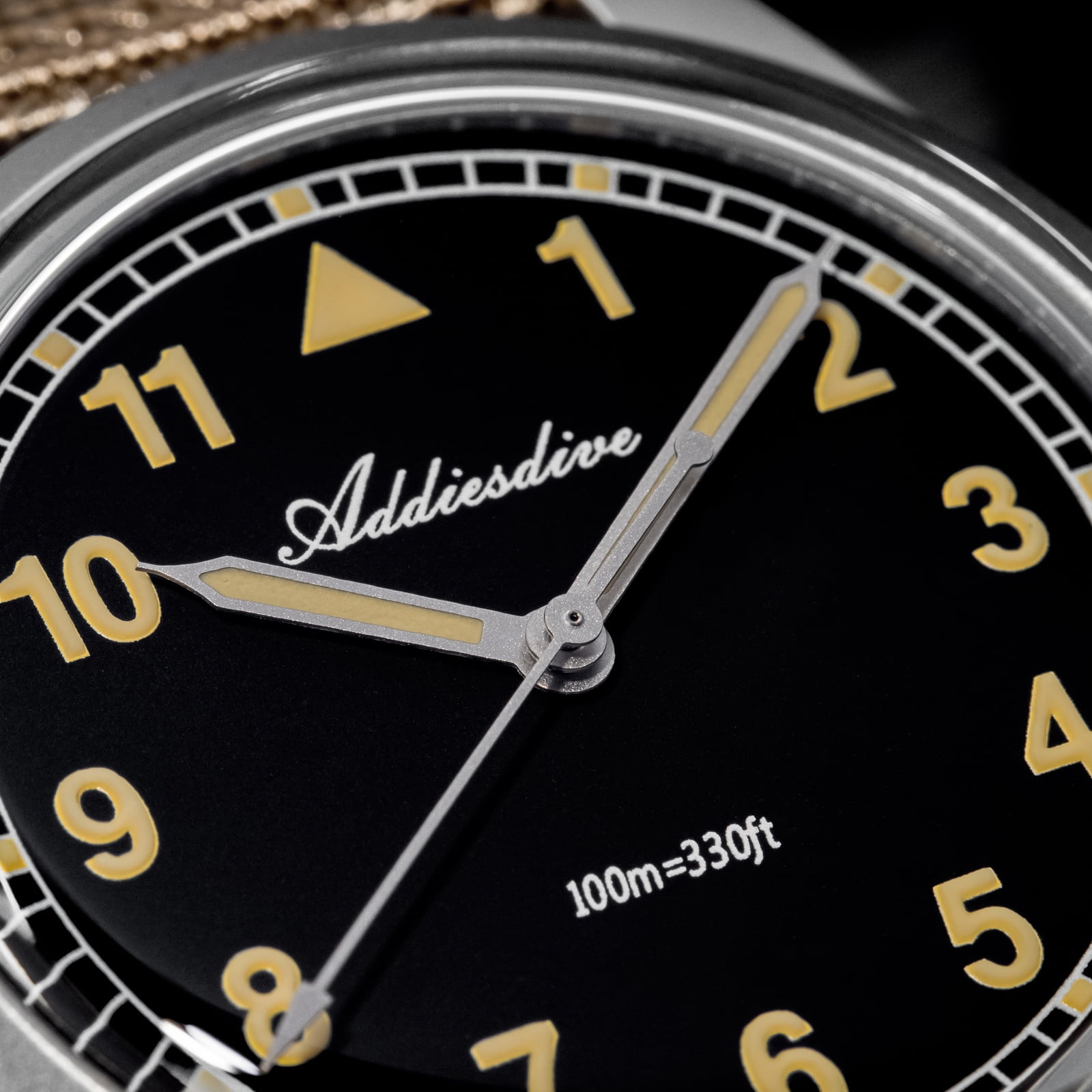 ADDIESDIVE Men's Diver Watch - 36mm Japanese VH31 Quartz Watch, 316L Stainless Steel, 100m Waterproof, Analog Watches with Luminous Military Style for Men
