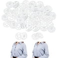 thumbnail image 3 of 40 Pairs Press Button Multiple Sweater Coat Clothing Invisible Metal Fasteners Round Flatback Embedded Buckle Sewing Craft Sweater Accessories, 3 of 9