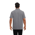 thumbnail image 2 of Zfeel Men's Breathable Polo Shirt, Casual Polo for Adult, Pure Stretch Polyester, Charcoal, S, 2 of 5