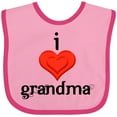 thumbnail image 3 of Inktastic I Love Grandma Boys or Girls Baby Bib, 3 of 4