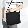 thumbnail image 3 of Laptop Bag Case 15.6in Computer Bag for Women Men, Shoulder Strap Carrying Briefcase Bag(Black), 3 of 6