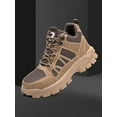 thumbnail image 6 of Frontwalk Women Protection Boot Lace Up Work Shoes Steel Toe Safety Shoe Construction Comfort Boots Men High Top Booties Brown 9, 6 of 9