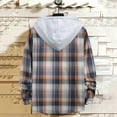 thumbnail image 4 of Quinlirra Mens Fleece Jacket with Hood Versatile Hoodie Basic Men's Classic SCOTTISH PLAID Hoodie Shirt, 4 of 5