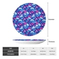 thumbnail image 2 of Bingfone blue Skull purple flower Print Bone China Dinner Decorative Plates,Handmade Ceramic Dinner Plate with Stand for Home Club-10in, 2 of 6