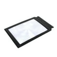 A4 Full Page 3x Magnifier Sheet LARGE Magnifying Glass Book Reading Aid PVC Lens