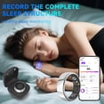 thumbnail image 4 of HIVISUALS Health & Fitness Tracking Ring | Sleep Monitor Mart Ring| 5-Day Battery & IP68 Waterproof | Black, Size 8, 4 of 9