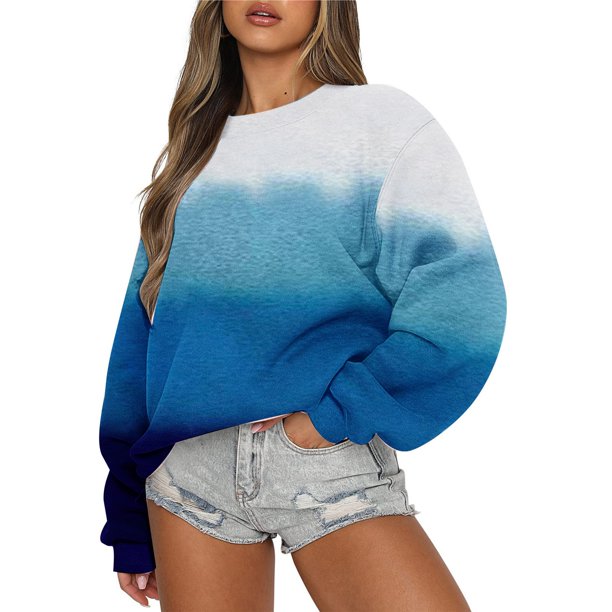 Women's Casual Floral Print Long Sleeve Sweatshirt Comfortable and Stylish Pullover for Everyday Wear