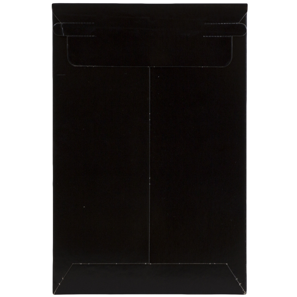 JAM Photo Mailer Envelopes, 6x9, Black, 6/Pack, Peel & Seal