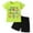 Green, variant on Toddler Boys Casual Outfits Short Sleeve Graphic T-Shirt Shorts Set, Sizes 2-3T