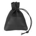 thumbnail image 1 of Uxcell 1 Pcs Bolsa de Cuerda, Monedero de Cuero, Billetera para Mujeres, Bolsa de Cuero para Hombres, Para Joyería, Llaves, Almacenamiento de Monedas (Negro), 1 of 7