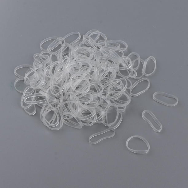 100 piezas de de goma pequeñas, anillos elásticos suaves para el cabello, lazo para cabello, trenzas, peinado , etc. Macarena Banda de goma elástica