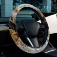 thumbnail image 6 of Marble 14.5 Inch Printing PVC Leather Steering Wheel Covers Car Wheel Covers Auto Accessories, 6 of 6