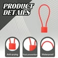 thumbnail image 3 of MELIVO Bike Lock,11.02" Bike Lock Cable,Opening Steel Cable Bicycle Lock Bike Lock with Key,Red, 3 of 7