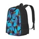 thumbnail image 1 of Fotbe Blue Butterflies Mochila para Hombre y Mujer - Tela Oxford 600D Resistente - Mochila Impermeable de Gran Capacidad para Escuela, Viajes y Senderismo, 1 of 6