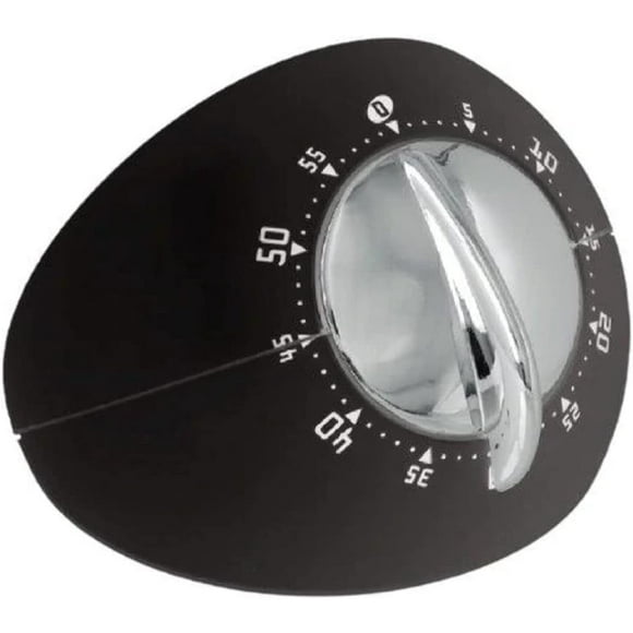 Metaltex 259208 Count-Down Kitchen Timer (with Magnet) White, Black/Silver