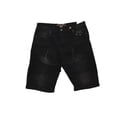 thumbnail image 2 of Basic Denim Ripped Shorts, 2 of 2