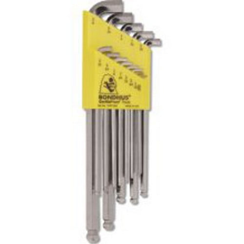 Bondhus 16737 13 Piece Stubby Ball End Tip Hex Key LWrench Set with