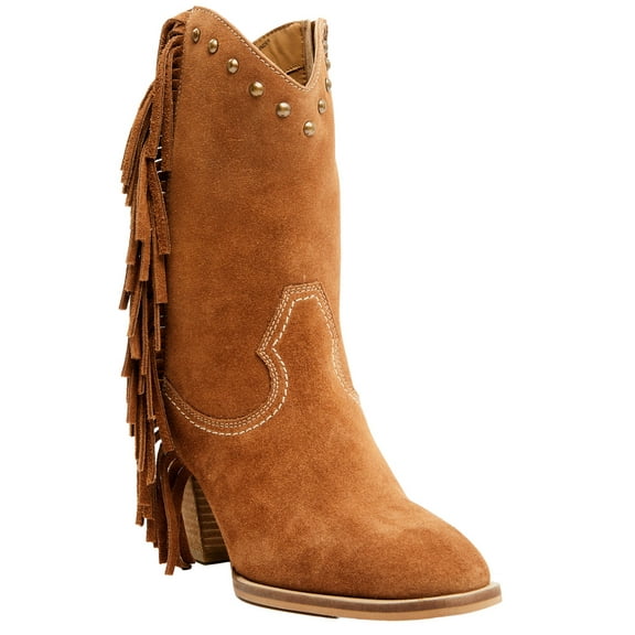Idyllwind Women's Sidewinder Studded Fringe Suede Fashion Boot Round Toe - BIWSP22L22 6 1/2 M US