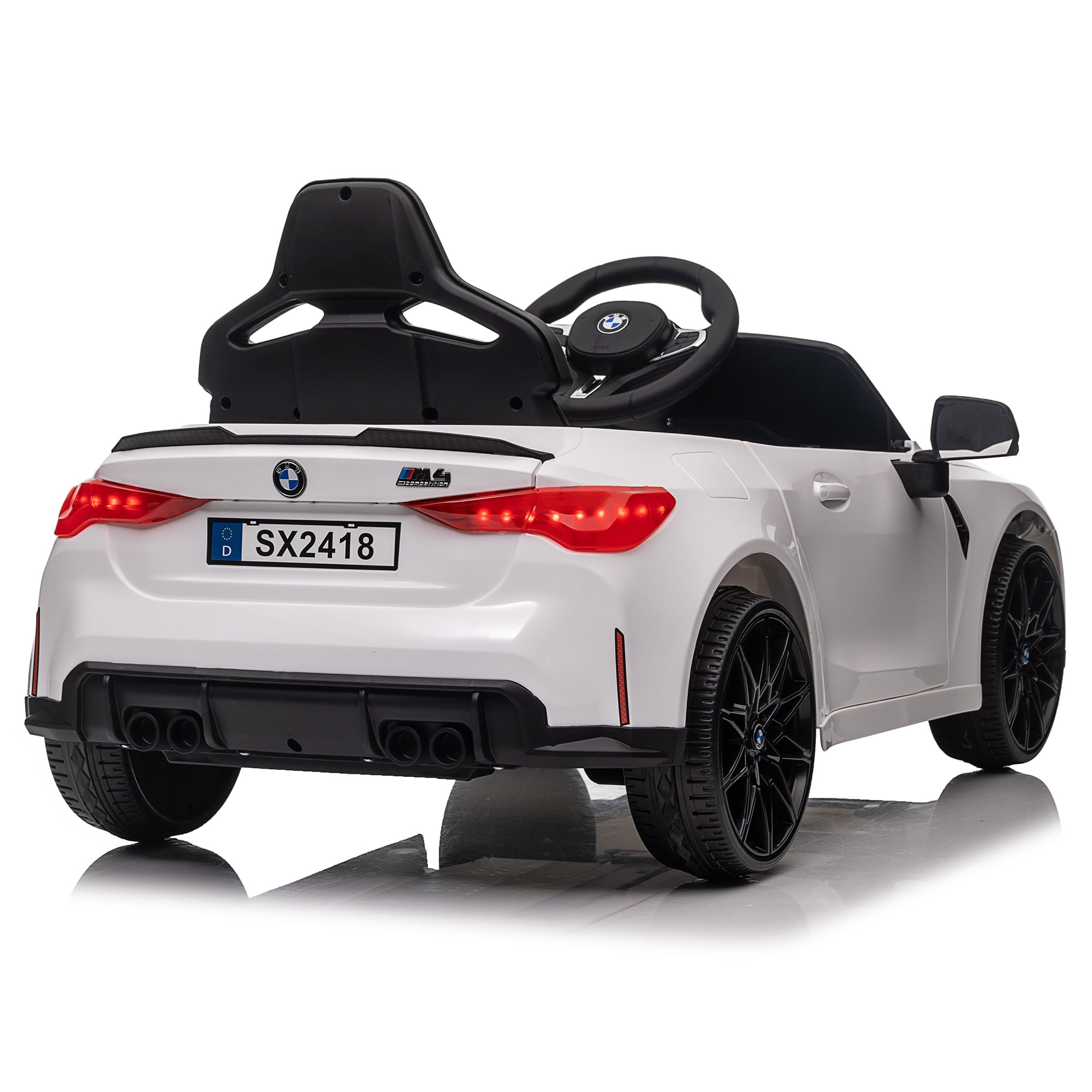 12V Kids Ride on Toy Car Authorized by BMW M4, Kids Electric Car W/Parents Remote Control , White