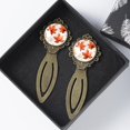 thumbnail image 4 of Maple leaf Copper-Colored Lace Bookmarks Set - Stainless Steel Book Markers for Readers and Book Lovers, 4 of 5