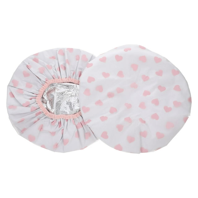 Shisuyan 2 Pcs Bonnet de Douche Réutilisable pour Femmes Double Couche Imperméable Bonnet pour Cheveux Longs Antistatique Bonnet de Bain Auto-Chauffant