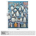 thumbnail image 4 of HENGT  Penguin Gifts Blanket,Penguin Blanket Throw,Penguin Gifts for Women Men Kids,Penguin Lover Gifts,Penguin Gifts for Penguin Lovers,Warm Soft Cozy Plush Penguin Blanket for Bed Couch, 4 of 6