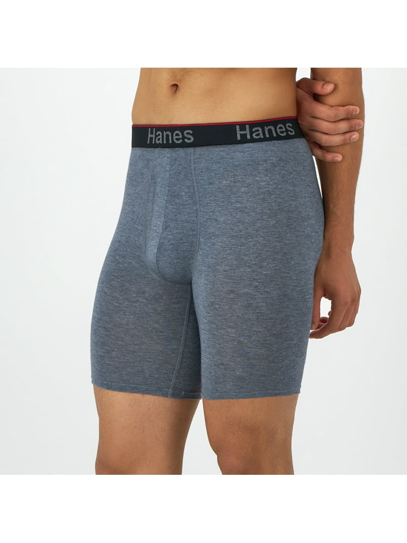 Hanes Men's Comfort Flex Fit Total Support Pouch Long Leg Boxer