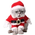 thumbnail image 1 of Ropa navideña para mascotas, ropa bonita para gatos de Papá Noel para perros, ropa navideña para mascotas con gorro de Papá Noel Rojo Verde Cocina, Decoración y Otros, 1 of 5