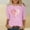 Pink, variant on Avrnliq Womens Pink Valentine's Day Outfit Heart Love Graphic Top Soft Stretch Casual Crew Neck Shirt for Valentine's Day Date Night Holiday Wear,Size XL